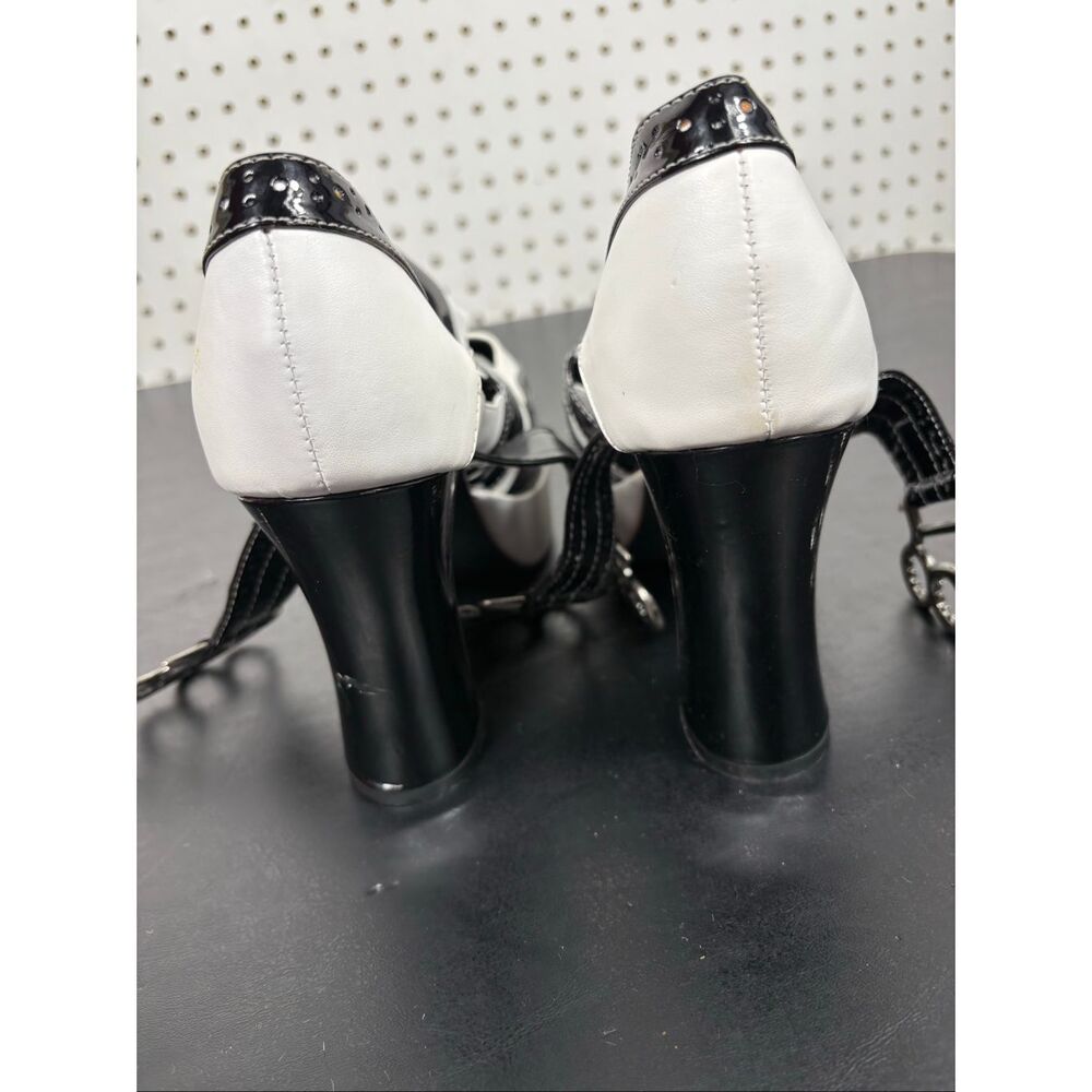 Funtasma patent leather brass knuckle buckle heels size 10 - Picture 10 of 14
